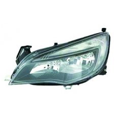 Proiettore nero DRL led per OPEL ASTRA J dal 2009 al 2012 lato destro passeggero