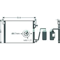 Condensatore per OPEL VECTRA C dal 2002 al 2005