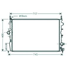 Radiatore acqua per OPEL SIGNUM dal 2005 al 2008