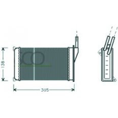 Scambiatore di calore per FORD ESCORT MK IV dal 1986 al 1992