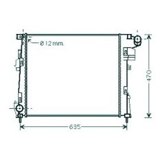Radiatore acqua per RENAULT TRAFIC dal 2006 al 2014