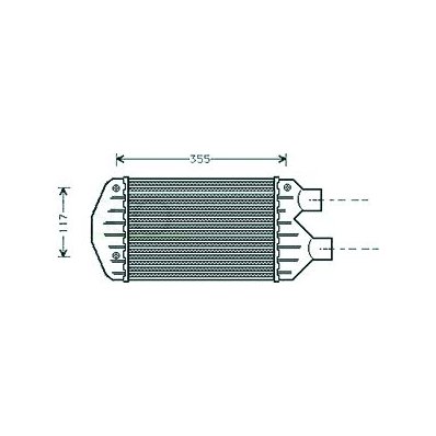 Intercooler per FIAT BRAVA dal 1995 al 2001 Codice OEM 46440215