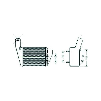 Intercooler per AUDI A4 dal 1994 al 1999 Codice OEM 59145806