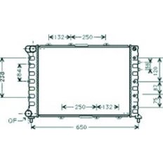 Radiatore acqua per ALFA ROMEO 156 dal 1997 al 2003