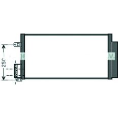 Condensatore per ALFA ROMEO GIULIETTA dal 2010 al 2016