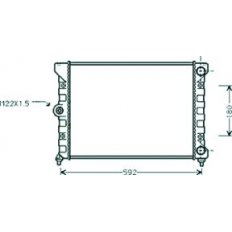 Radiatore acqua per VOLKSWAGEN GOLF  III dal 1991 al 1997
