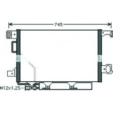 Condensatore per MERCEDES-BENZ C W203 dal 2004 al 2006