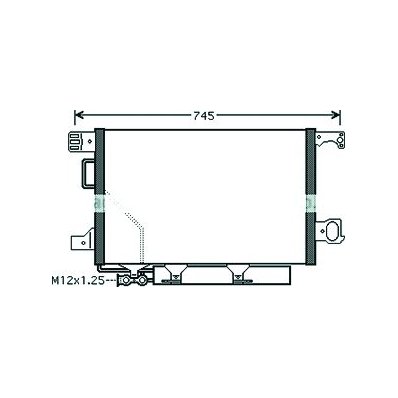 Condensatore per MERCEDES-BENZ C W203 dal 2004 al 2006 Codice OEM A2035000854