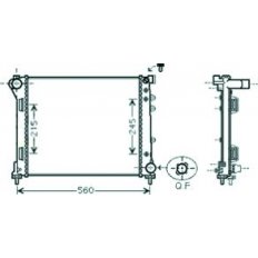 Radiatore acqua per FIAT PANDA dal 2013