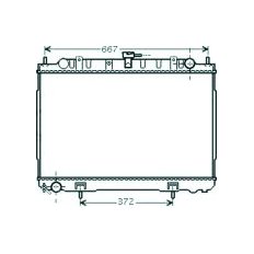 Radiatore acqua per NISSAN X-TRAIL dal 2001 al 2007