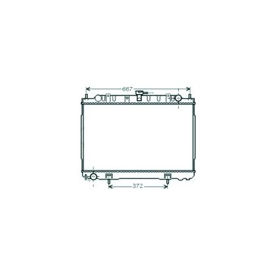 Radiatore acqua per NISSAN X-TRAIL dal 2001 al 2007 Codice OEM 214108H801