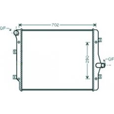 Radiatore acqua per SEAT LEON dal 2005 al 2009