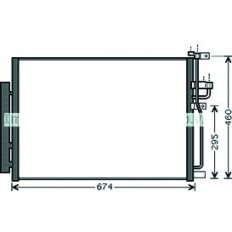 Condensatore per OPEL ANTARA dal 2011 al 2015