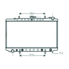 Radiatore acqua per NISSAN PRIMERA P10 dal 1990 al 1996
