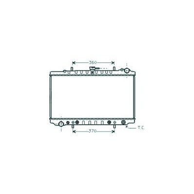 Radiatore acqua per NISSAN PRIMERA P10 dal 1990 al 1996 Codice OEM 2146074N00