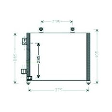 Condensatore per OPEL AGILA dal 2000 al 2008