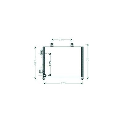 Condensatore per OPEL AGILA dal 2000 al 2008 Codice OEM 350203250000