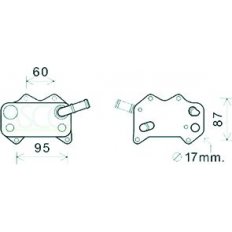 Radiatore olio per VOLKSWAGEN GOLF  V VARIANT dal 2007 al 2009