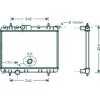 Radiatore acqua per PEUGEOT 206 dal 1998 al 2009