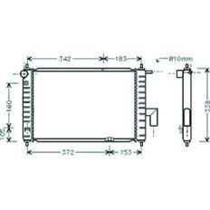 Radiatore acqua per CHEVROLET - DAEWOO MATIZ dal 2001 al 2005