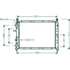 Radiatore acqua per FIAT TIPO dal 1988 al 1995