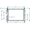 Radiatore acqua per FIAT TIPO dal 1988 al 1995