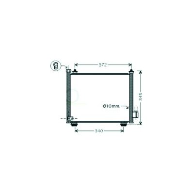 Condensatore per SUZUKI IGNIS dal 2003 al 2008 Codice OEM 95310-86GA0