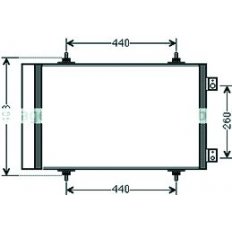 Condensatore per CITROEN C8 dal 2002 al 2014