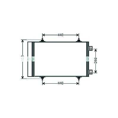 Condensatore per CITROEN C8 dal 2002 al 2014 Codice OEM 6455HS