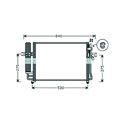 Condensatore per HYUNDAI GETZ dal 2002 al 2005 Codice OEM 97606-1C350