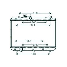 Radiatore acqua per SUZUKI SWIFT dal 2005 al 2007