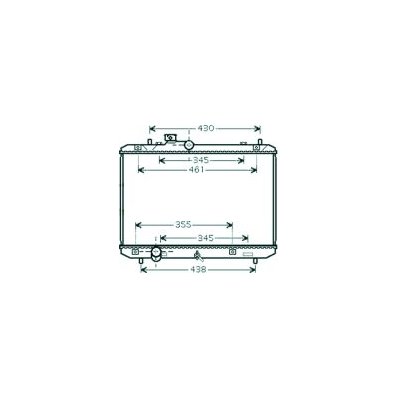 Radiatore acqua per SUZUKI SWIFT dal 2008 al 2010 Codice OEM 1770062J00