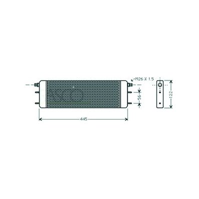 Radiatore olio per MERCEDES-BENZ E dal 1989 al 1993 Codice OEM 140-500-0000