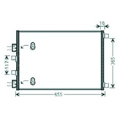 Condensatore per RENAULT MEGANE dal 2002 al 2005