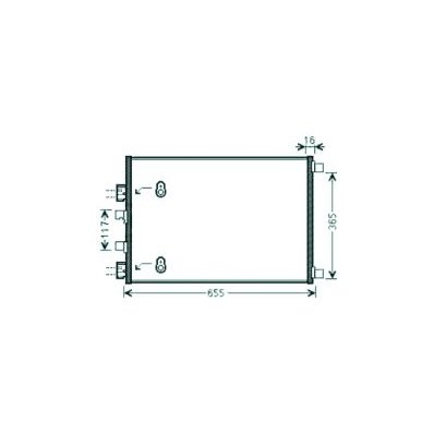 Condensatore per RENAULT MEGANE dal 2002 al 2005 Codice OEM 8200182361