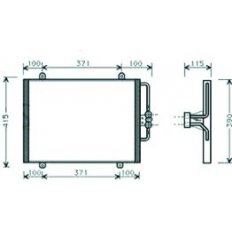 Condensatore per RENAULT MEGANE dal 1995 al 1999