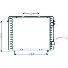 Radiatore acqua per RENAULT EXPRESS dal 1986 al 1991