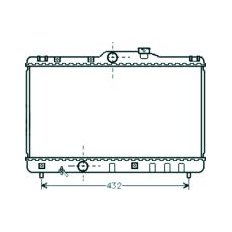 Radiatore acqua per TOYOTA COROLLA dal 1997 al 1999