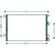 Condensatore per SAAB 9.3 dal 2003 al 2007