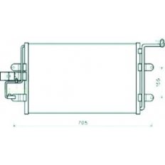 Condensatore per AUDI A3 dal 1996 al 2000