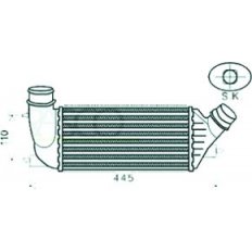 Intercooler per CITROEN JUMPY dal 2006 al 2016