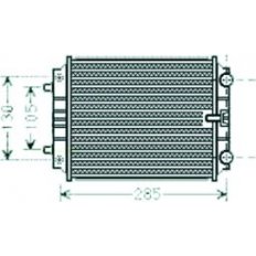 Radiatore acqua ausiliario per AUDI A4 dal 2008 al 2011