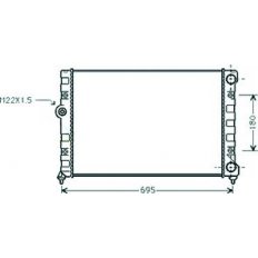 Radiatore acqua per VOLKSWAGEN GOLF  III dal 1991 al 1997