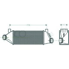 Intercooler per FORD TRANSIT dal 2000 al 2006