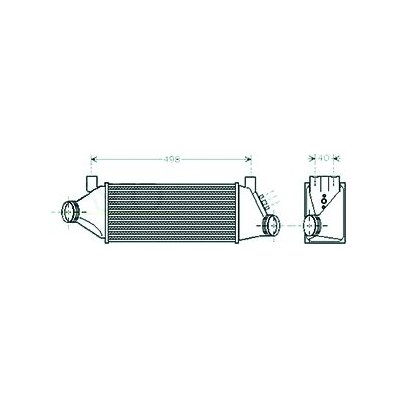 Intercooler per FORD TRANSIT dal 2000 al 2006 Codice OEM 1671445