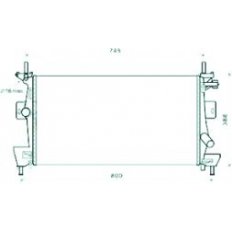 Radiatore acqua per FORD C-MAX dal 2010 al 2015