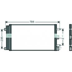 Condensatore per FIAT DOBLO' dal 2005 al 2009