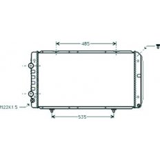 Radiatore acqua per CITROEN JUMPER dal 1994 al 2002