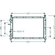 Radiatore acqua per ALFA ROMEO 146 dal 1994 al 2000