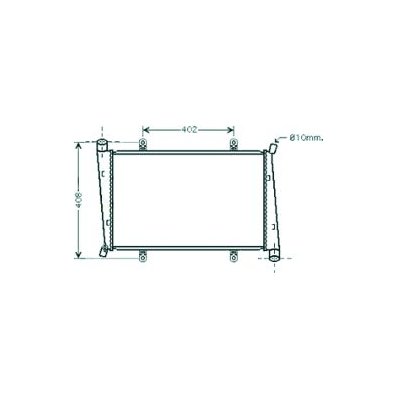 Radiatore acqua per VOLVO V40 dal 1995 al 2000 Codice OEM M613907